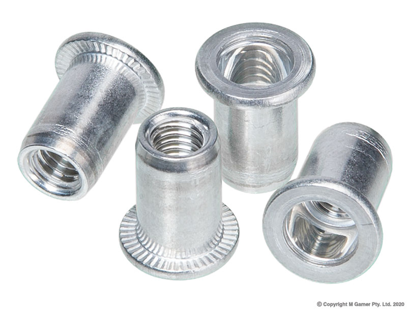 Nutsert M6 Rivet Nut Aluminium (pack of 50)